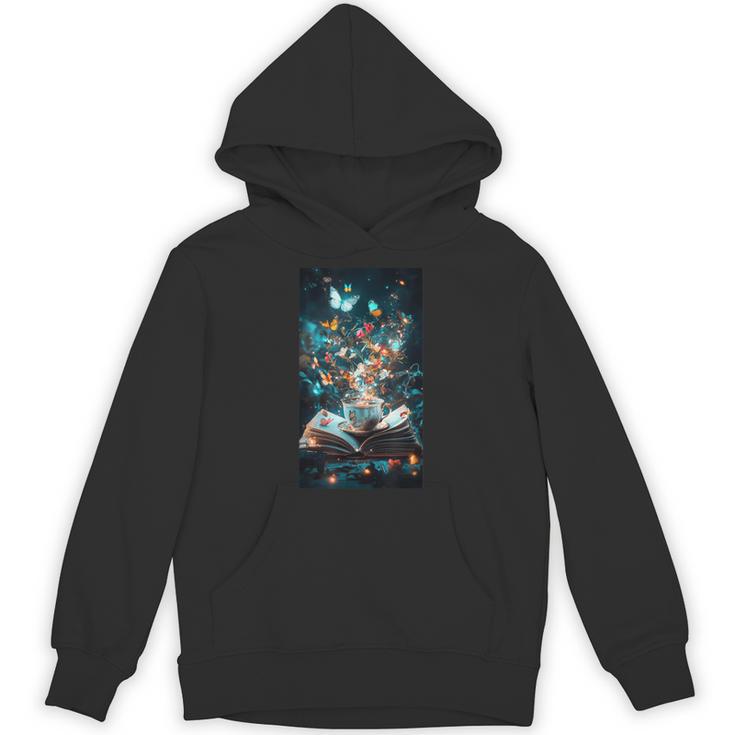 Cosmic Botanical Book Lover Reading Unisex Hoodie