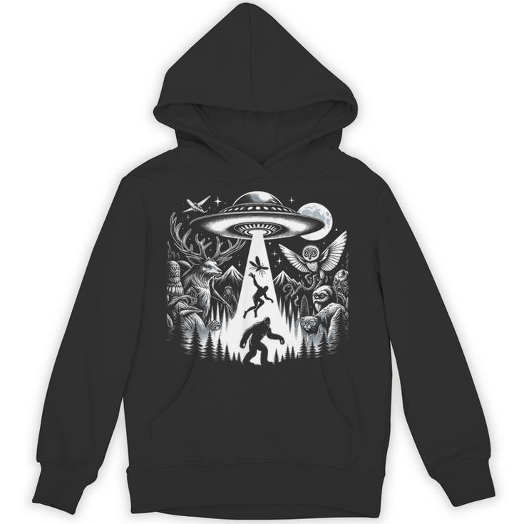 Cryptid Monsters ビッグフット Mothman Dogman Moon Cryptozoology パーカー