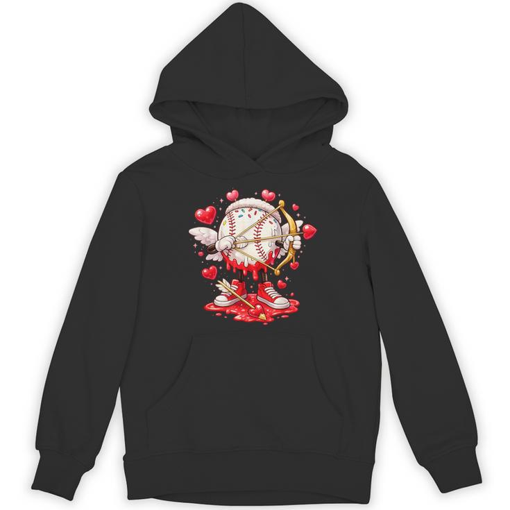 Cupid Baseball Drip Icecream Apparel Youth Boy Valentine Unisex Hoodie