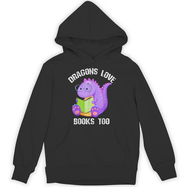 Cure Dragons Love Books Too Unisex Hoodie