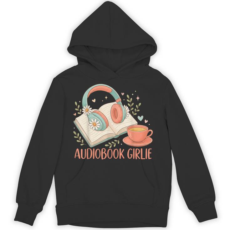 Cute Audiobook Girl Aesthetic Book & Tea Love Unisex Hoodie