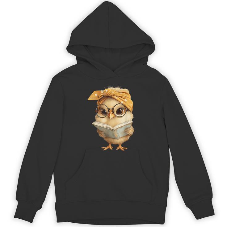 Cute Chick Reading Book Bandana Unisex Hoodie