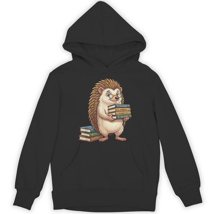 Cute Hedgehog Classics Stories Knowledge Fiction Reading Unisex Hoodie
