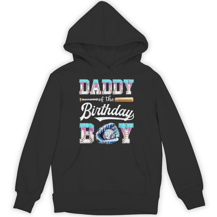 Daddy Of The Birthday Boy Baseball Ice Cream Drip Matching Unisex Hoodie