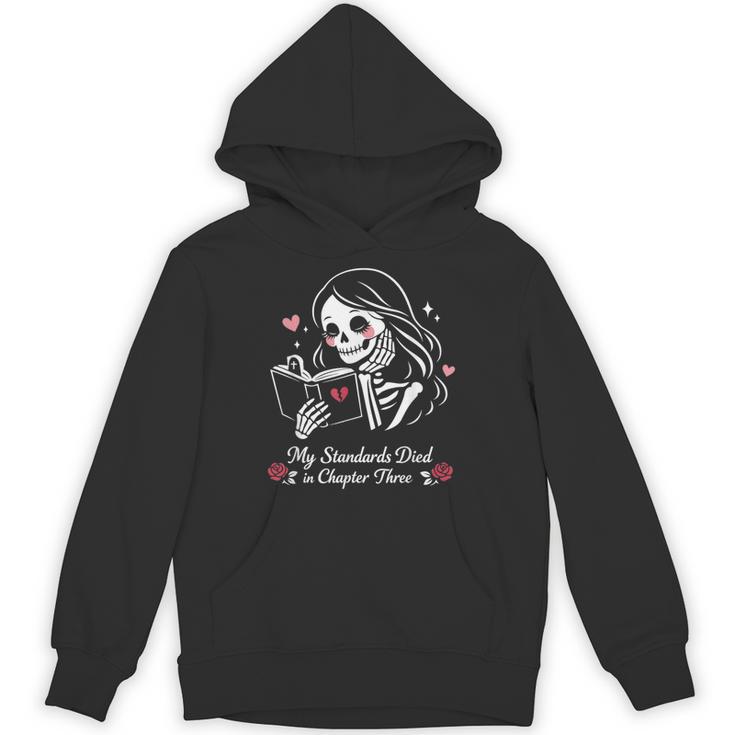 Dark Romance Pajama Skeleton Costume Woman Book Reading Unisex Hoodie
