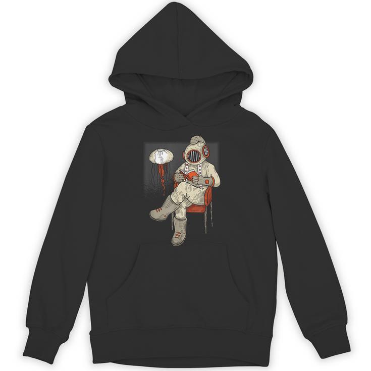 Diving Book Reading Unisex Hoodie