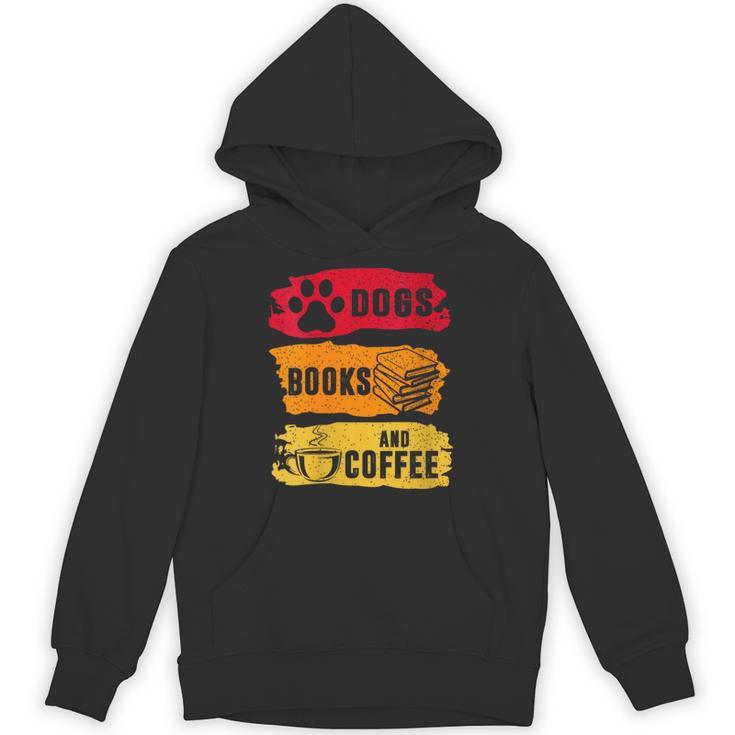 Dogs Books And Coffee Dog Book Reader Lover Unisex Hoodie Dogs Books And Coffee Dog Book Reader Lover Unisex Hoodie