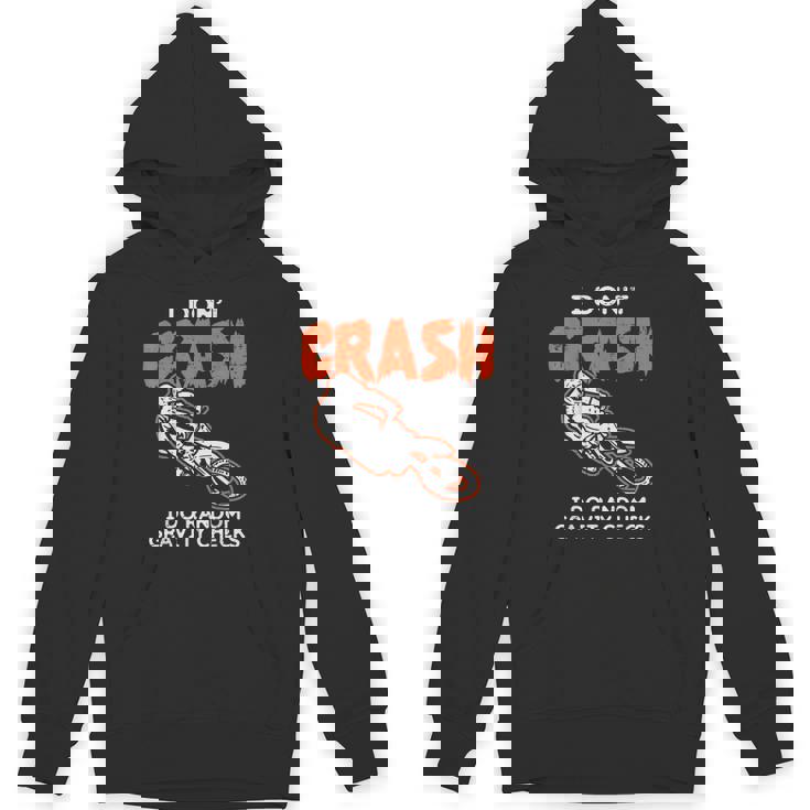 I Dont Crash ダートバイク 面白い モトクロス バイカー メンズ レディース キッズ パーカー