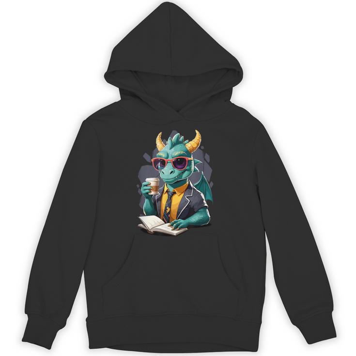 Dragon Reading Book Fantasy Reader Graphic Unisex Hoodie Dragon Reading Book Fantasy Reader Graphic Unisex Hoodie