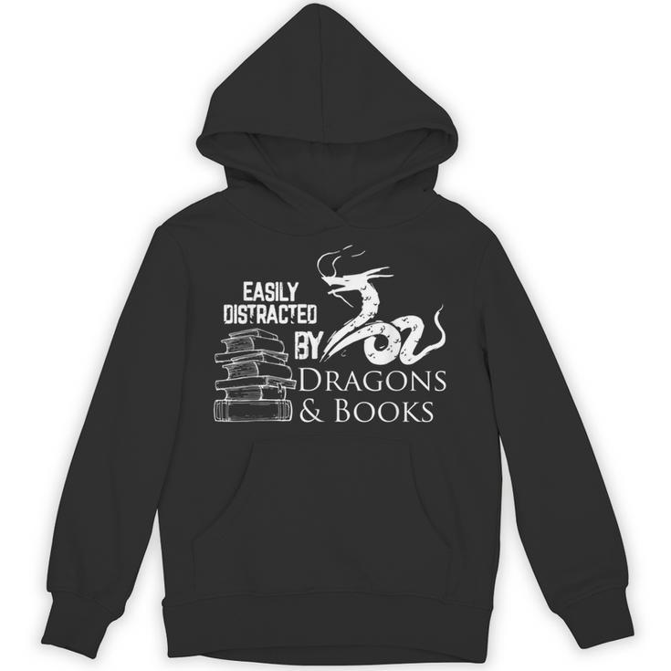 Dragons And Books Dragon Lover Bookish Dragon Bookworm Unisex Hoodie