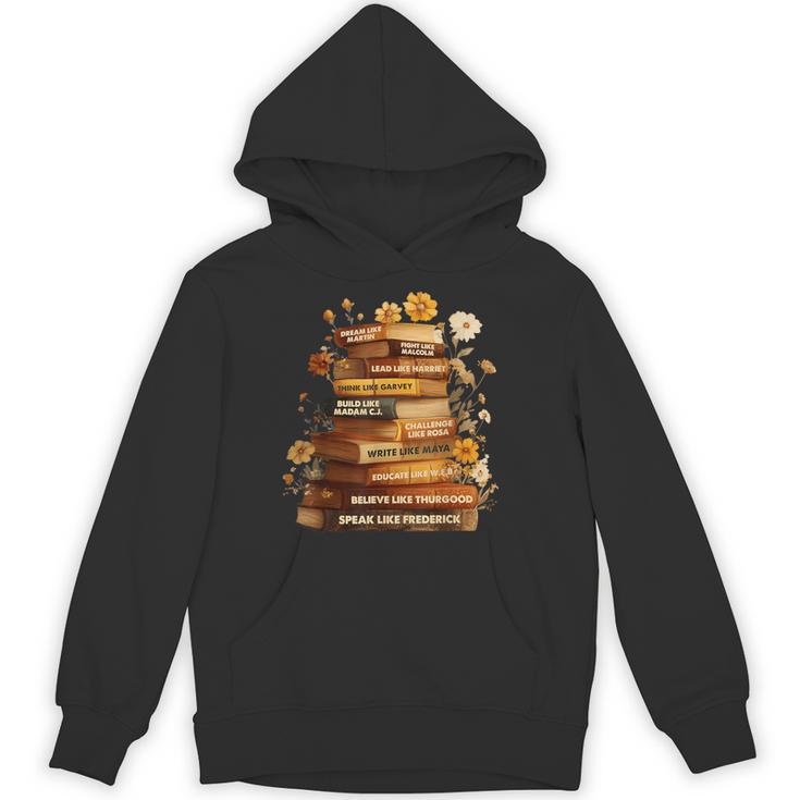 Dream Like Martin Floral Book History Month Women Men Unisex Hoodie Dream Like Martin Floral Book History Month Women Men Unisex Hoodie