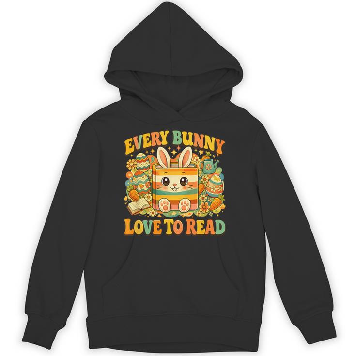 Every Bunny Loving Read Easter Eggs Bunny Book Bookworm Unisex Hoodie Every Bunny Loving Read Easter Eggs Bunny Book Bookworm Unisex Hoodie
