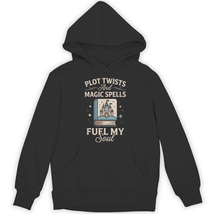 Fantasy Book Club Reader Quote Plot Twists Magic Spells Unisex Hoodie