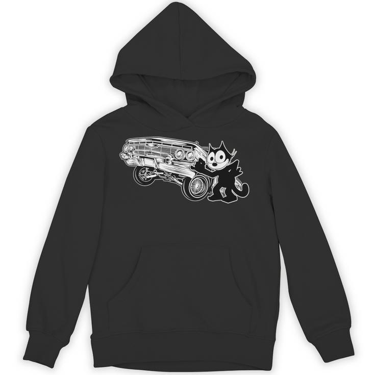 Felix 猫 カートゥーン ローライダー 油圧バウンス チルト カークラブ パーカー