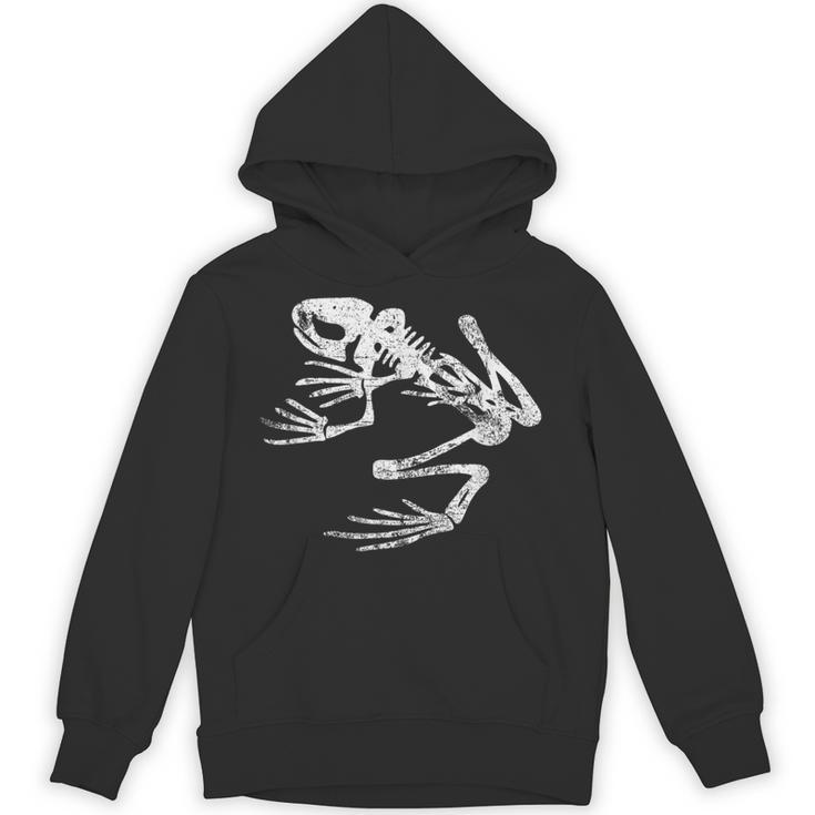 Frogman Bonefrog アンティーク調ホワイトプリント パーカー