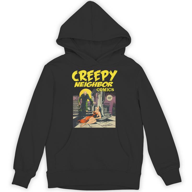 FUNNY Creepy Neighbor Comics Parody Horror Comic Book Unisex Hoodie