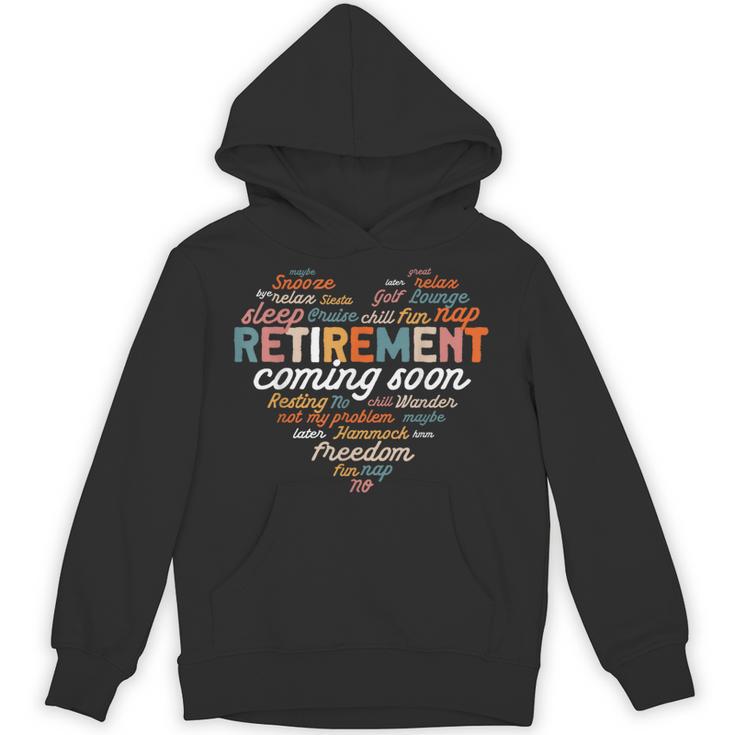 Retirement Coming Soon Almost Retired Heart Hoodie
