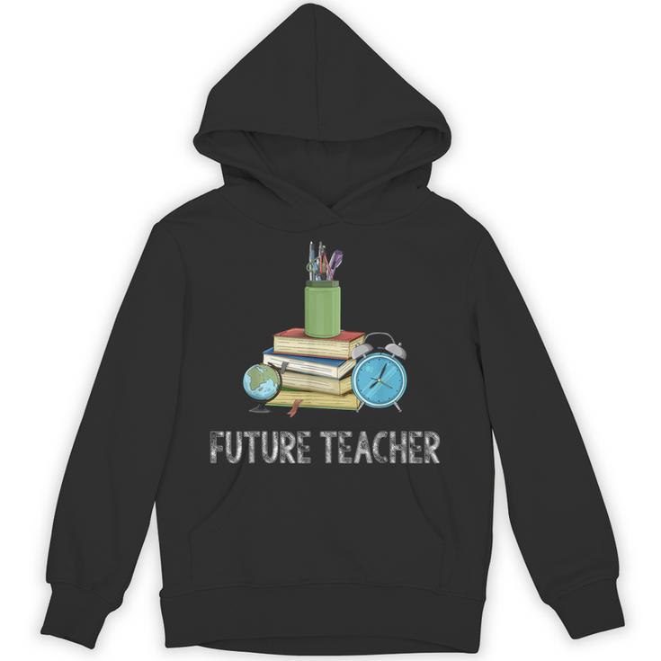 Future Teacher School Teaching Educator Colorful Books Men Women Unisex Hoodie