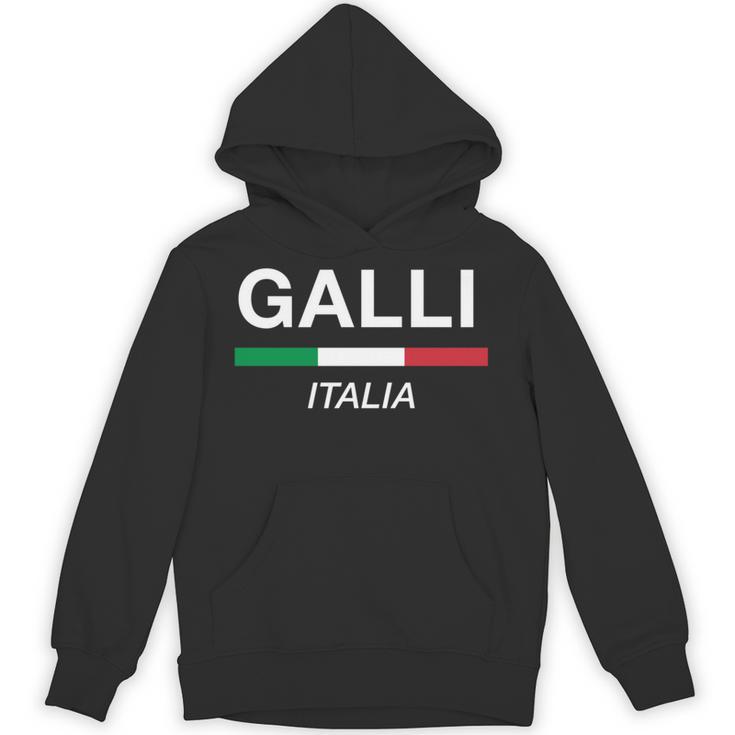 Galli イタリア製 ファミリーネーム イタリア 国旗 長袖tシャツ パーカー