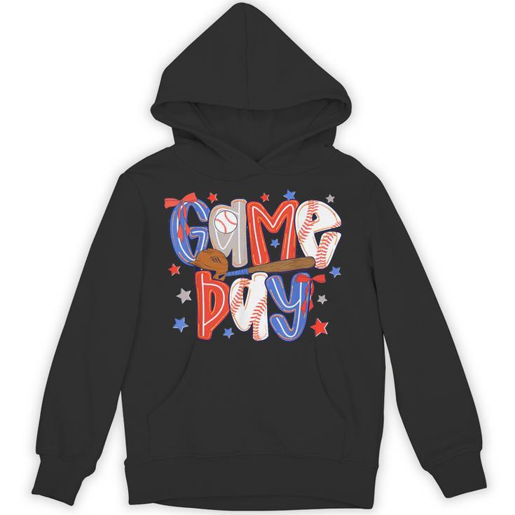 Game Day Baseball Lover Field Day Men Women Kid Unisex Hoodie