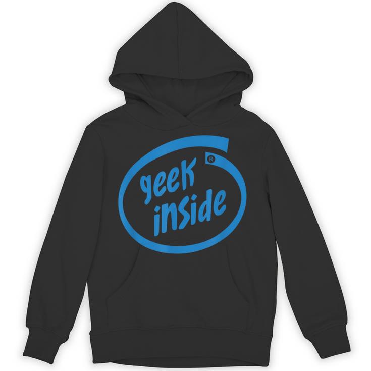 Geek Inside Eccentric Intellectual Tech パーカー