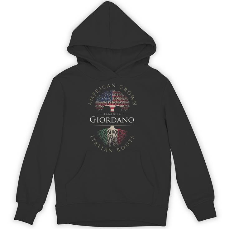 Giordano ファミリーネーム アメリカ栽培 イタリア ルーツ イタリア 国旗 パーカー