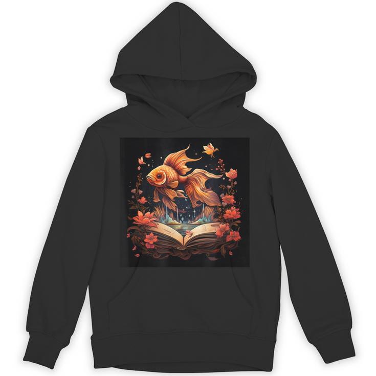 Goldfish Reading A Book Unisex Hoodie