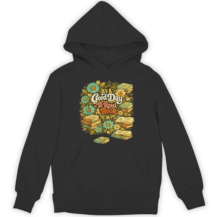 Good Day To Read A Book Floral Unisex Hoodie