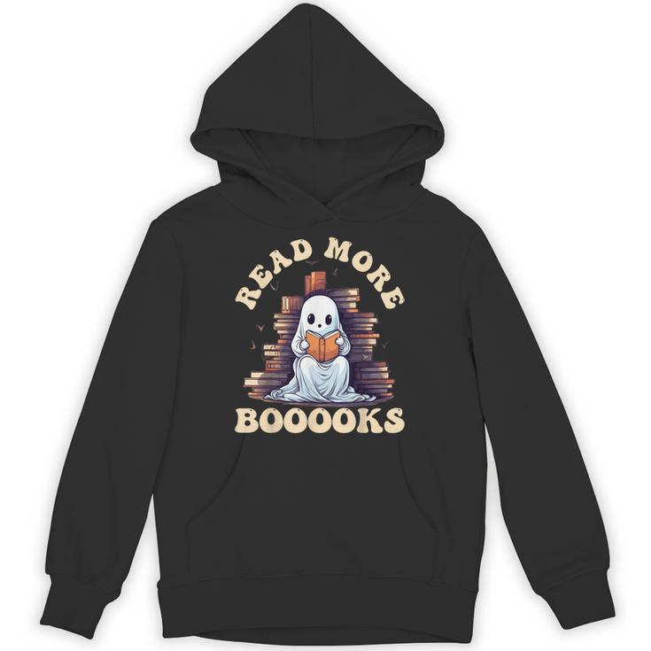 Groovy Read More Books Cute Ghost Teacher Halloween Unisex Hoodie
