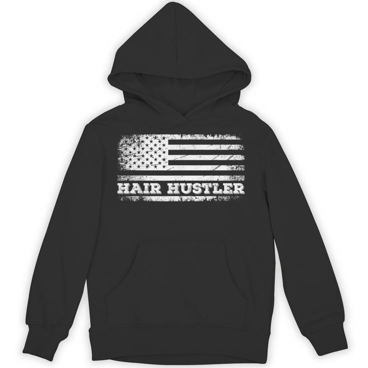 Hair Hustler アメリカ国旗 ヘアスタイリスト バーバー Usa メンズ レディース パーカー