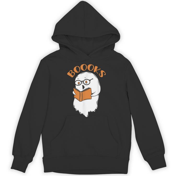 Halloween Boooks Ghost For Book Lover Unisex Hoodie