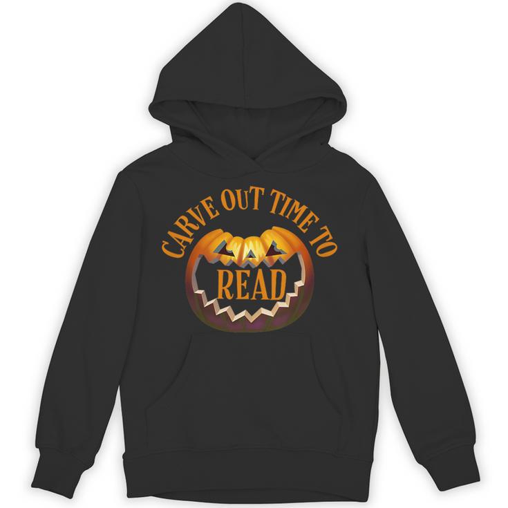 Halloween Carve Carving Read Library Pumpkin Book Unisex Hoodie Halloween Carve Carving Read Library Pumpkin Book Unisex Hoodie