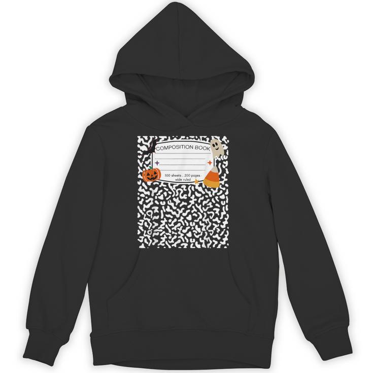 Halloween Teacher Composition Book Notebook Matching Group Unisex Hoodie
