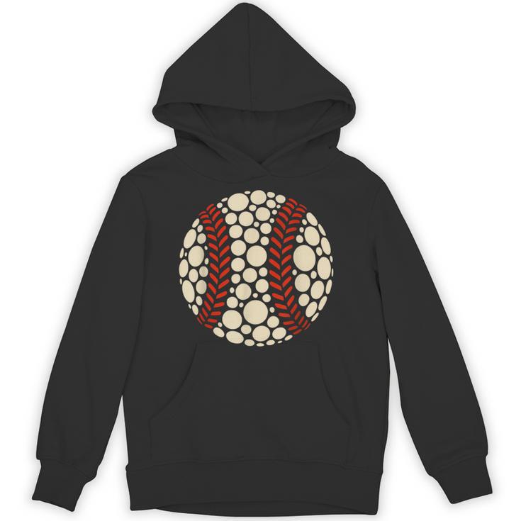 Happy Dot Day Baseball Colorful Polka Dots Boy And Youth Unisex Hoodie