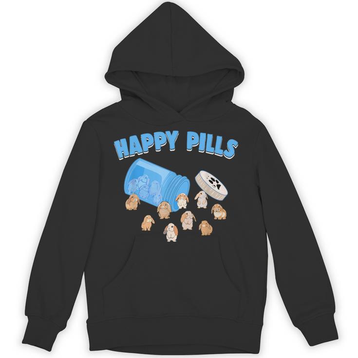 Happy Pills うさぎ 面白い ホーランドロップ バニー 恋人 ユーモア パーカー