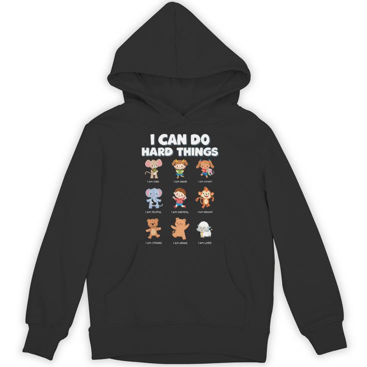I Can Do Hard Things Children's Book Characters Unisex Hoodie I Can Do Hard Things Children's Book Characters Unisex Hoodie