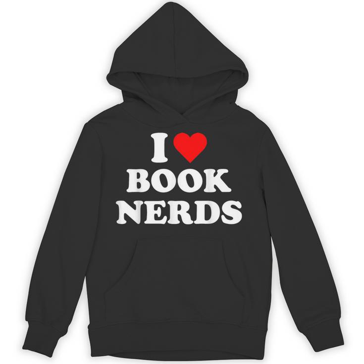 I Heart Book Nerds Book Readers Cute Unisex Hoodie