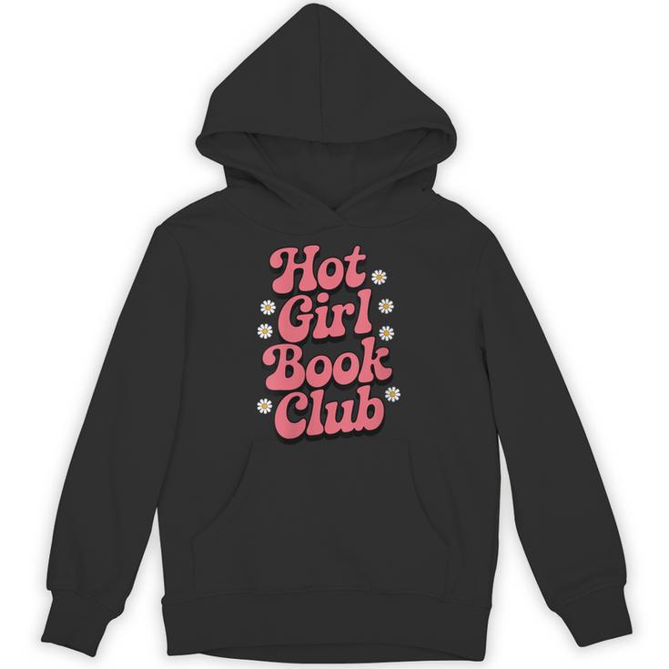 Hot Girl Book Club Retro Daisies Unisex Hoodie