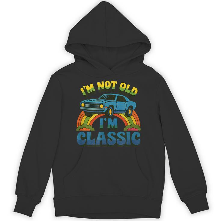 I'm Not Old I'm Classic ビンテージカー 誕生日デザイン パーカー