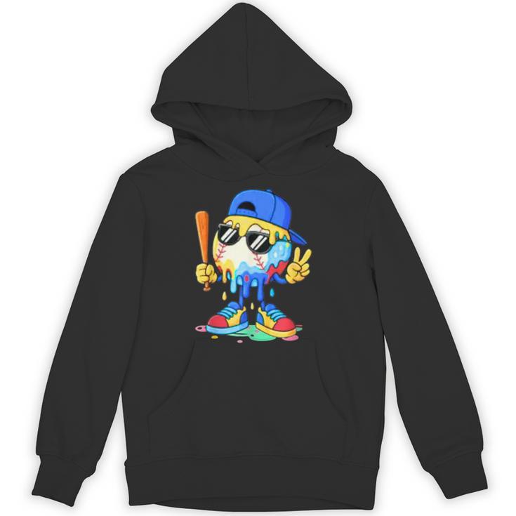 Ice Cream Baseball Drip Spots Sprinkle For Boys Youth Kids Unisex Hoodie