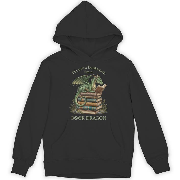 I'm Not A Bookworm I'm A Book Dragon Literary Dragon Reader Unisex Hoodie