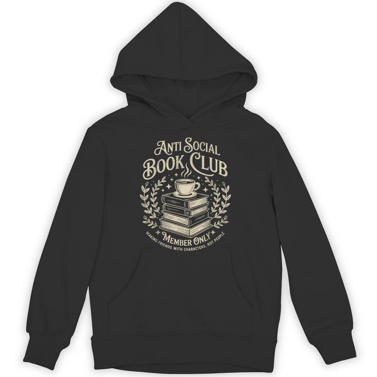 Introvert Books Club Member Coffee Book Lovers Vintage Unisex Hoodie