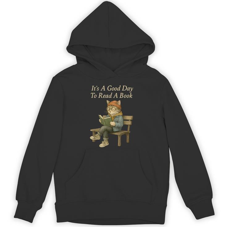It’s A Good Day To Read A Book – Reading Cat Unisex Hoodie