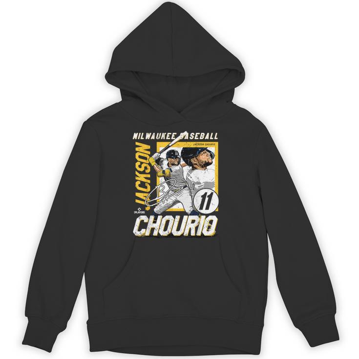Jackson Chourio Milwaukee MLB Baseball Player MLBJCH203M Unisex Hoodie
