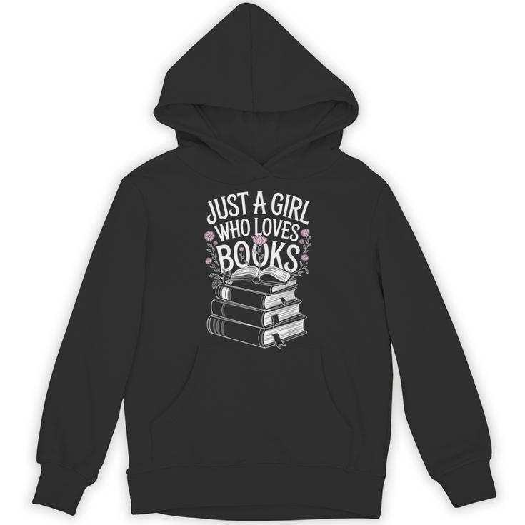 Just a Girl Who Loves Books Book Lover Reading For Women Unisex Hoodie