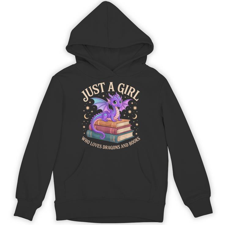 Just A Girl Who Loves Dragons And Books Cute Fantasy Unisex Hoodie