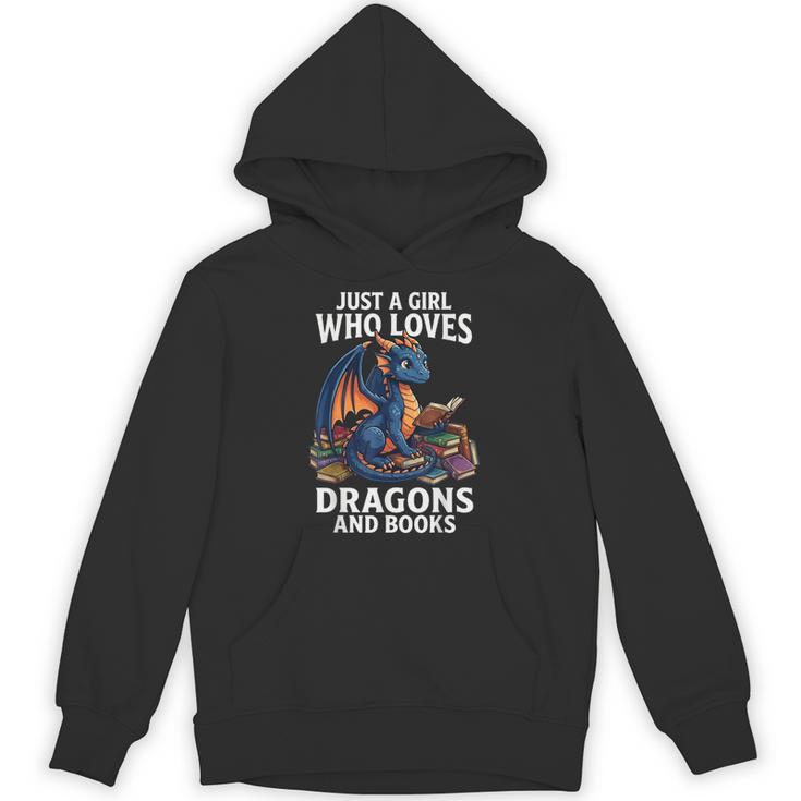 Just A Girl Who Loves Dragons And Books Unisex Hoodie