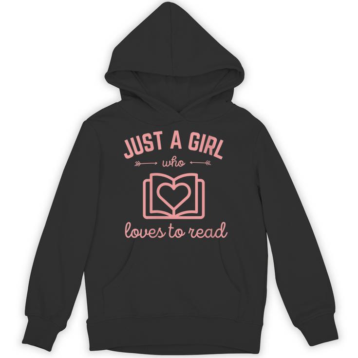 Just A Girl Who Loves To Read Book Lover Nerd Readers Books Unisex Hoodie