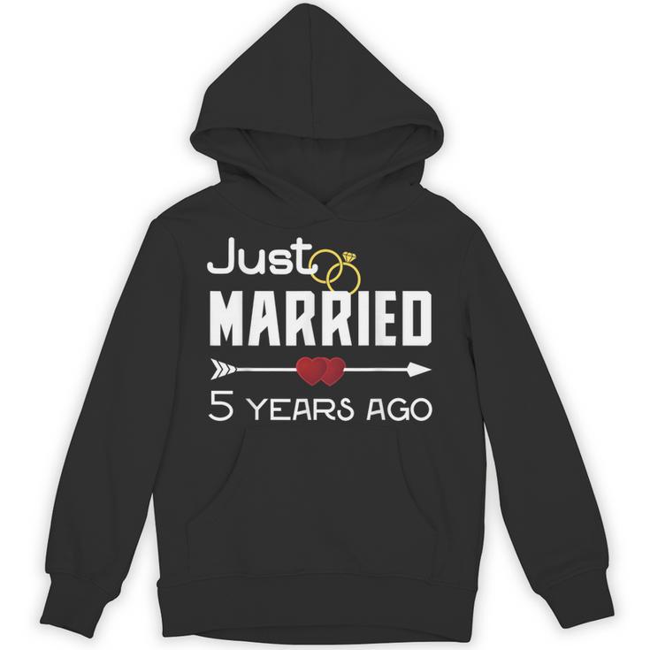 Just Married 5年前シャツ 結婚5周年記念 パーカー