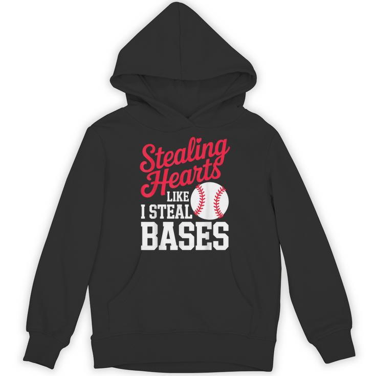 Kids Stealing Hearts Cute Baseball Boys Unisex Hoodie